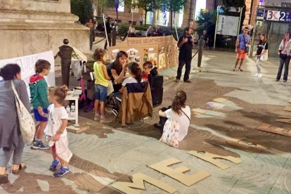 Imatge de la jornada a la plaça Prim de Reus.