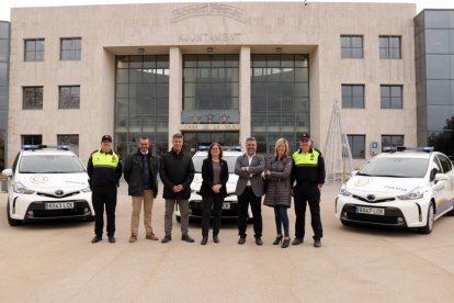 Imagen de los nuevos coches de la Policía Local de Cambrils