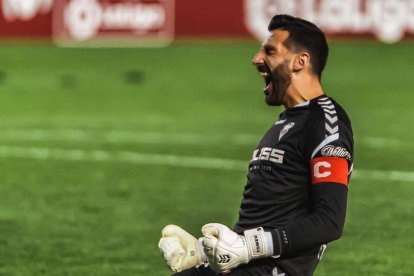 Tomeu Nadal en uno de los partidos con el Albacete.