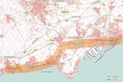 Mapa con el itinerario que seguirá el nuevo tren ligero según el concurso público impulsado por Ferrocarrils de Catalunya.