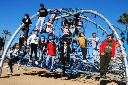 Los alumnos de la Escuela Cal·lípolis de la Pineda han estrenado el área.