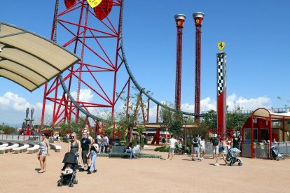 Imatge de la zona infantil de Ferrari Land el maig de 2018, quan va ser inaugurada.