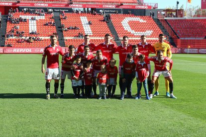 Uno de los onces titulares que ha presentado Toni Seligrat desde que llegó al banquillo tarraconense hace casi un mes.