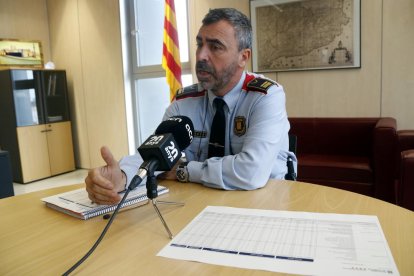 El jefe de la región policial Camp de Tarragona de los Mossos d'Esquadra, el intendente Ramon Chacón.