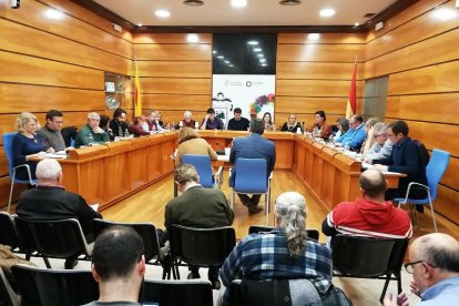 El ple de l'Ajuntament del Vendrell, ahir.