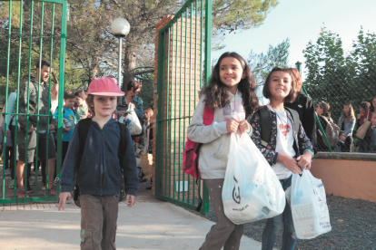 Alumnes de l'escola de Cornudella de Montsant. Imatge d'arxiu.