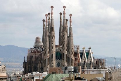 Imagen del templo de la Sagrada Familia de BArcelona.