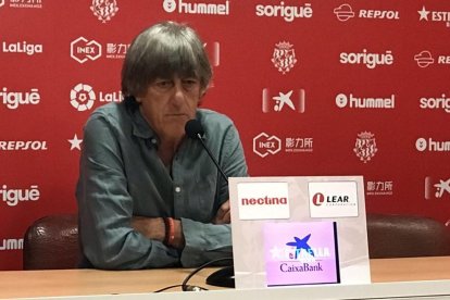 Enrique Martín durante la rueda de prensa de este viernes.