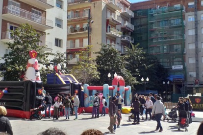 Imatge de la jornada a la plaça Verdaguer de Tarragona.