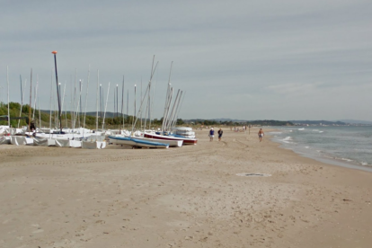 Imatge de la platja dels Muntanyans de Torredembarra.