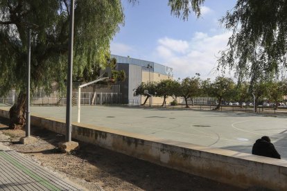 Imagen de las pistas de baloncesto al lado del Pabellón Olímpico.