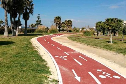 Imatge d'un carril bici terapèutic com el que volen construir.