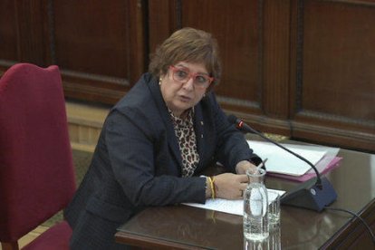 L'exconsellera de Treball i Afers Socials, Dolors Bassa, declarant davant del Tribunal Suprem el 20 de febrer del 2019