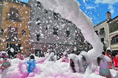 Imatge d'arxiu de la festa de l'escuma de l'any passat.