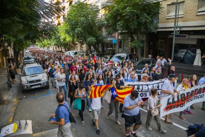 Manifestants a Tarragona