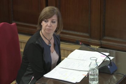 La exconsellera de Gobernación Meritxell Borràs, declarante ante el Tribunal Supremo.