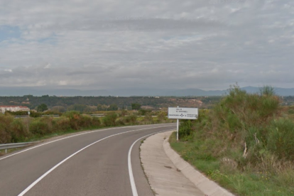 La carretera donde tuvo lugar el accidente