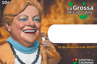 Imatge d'un bitllet de la Grossa de Cap d'Any.