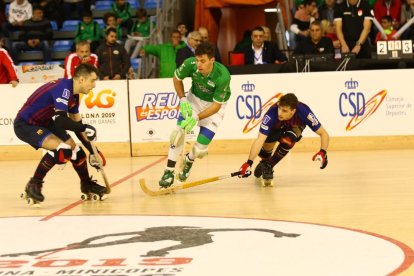 Un moment de la final entre Barça i Liceo