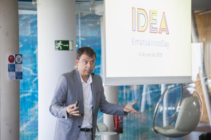 Francesc Mauri, durante su intervención en las Jornadas Idea organizadas por Ematsa.