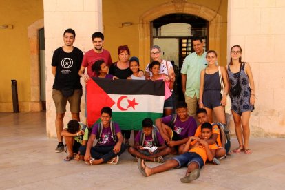 Recepción de los niños saharauis en el Ayuntamiento de Altafulla.