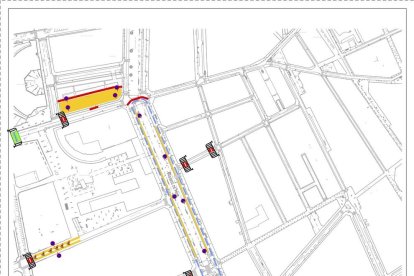 Plano de las afectaciones al tráfico