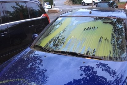 Las pintadas en el coche