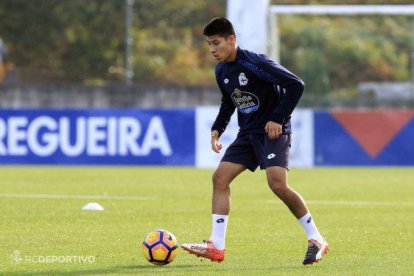 Jorge Carreón, con el Deportivo Fabril