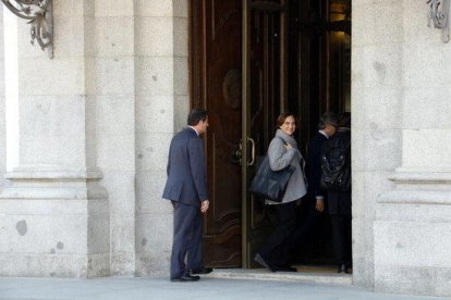 La alcaldesa de Barcelona, Ada Colau, entrando en el Tribunal Supremo