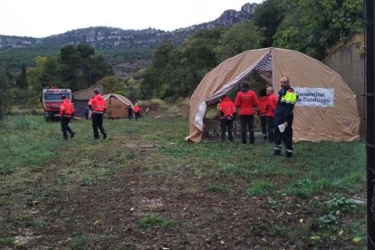 Punt de coordinació i control de la recerca ubicat a la Riba.