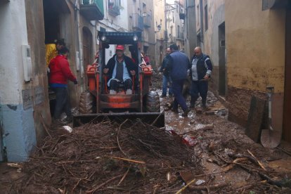 L'Espluga ha quedat molt afectada per la llevantada