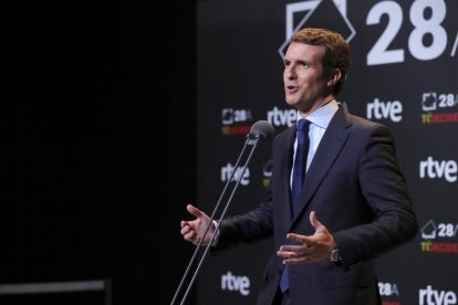 Pablo Casado (PP), després del debat