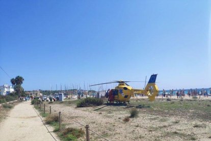 La mujer se encontraba en la playa de Altafulla.