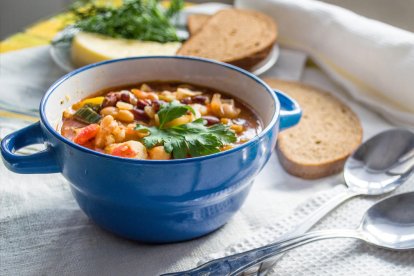 Garbanzos con curri.