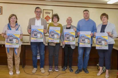 Imagen de la presentación del 3º Cicle de Concerts a Centcelles, que se ha hecho en el Salón de Plenos del Ayuntamiento de Constantí.