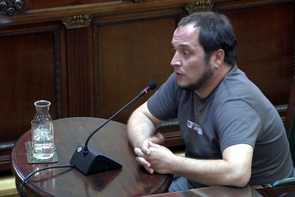 L'exdiputat de la CUP David Fernàndez declarant com a testimoni al Suprem.