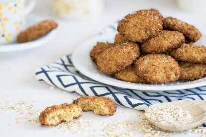 Galletas saludables de copos de avena