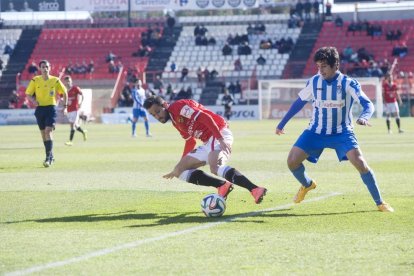 Ferran Giner, durante un partido entre el Nàstic y el Atlético Baleares en el Nou Estadi.