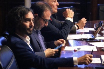 Carles Castillo, en una de les intervencions en la comissió d'Interior | ACN