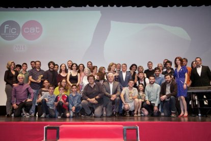 Imagen de los premiados en la última edición del FIC-CAT.