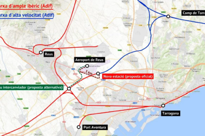 Proposta de millores ferroviàries al Camp de Tarragona.