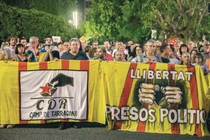 Manifestants convocats pels CDR a Tarragona, en una imatge d'arxiu.