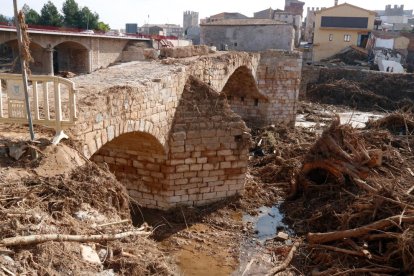 Imagen del estado actual del Pont Vell de Montblanc