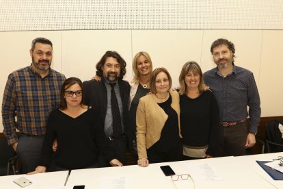 Els integrants de la Junta que va ser escollida ahir per unanimitat.