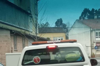 Imatge d'arxiu d'un vehicle de Protecció Civil de Betanzos.