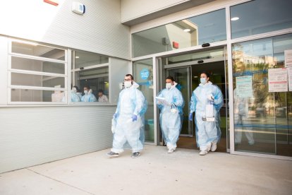 Imatge d'un equip sanitari del CAP Sant Salvador de Tarragona encarregat del pla de residències.