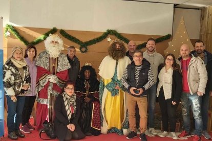 Algunos integrantes de la asociación de vecinos de Sant Pere i Sant Pau