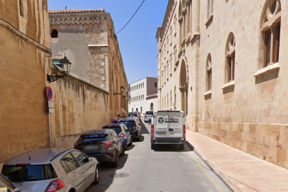 Uno de las calles donde se harán las obras es el de Sant paz, a la Parte Alta.