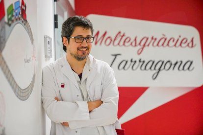 Albert Soley en la sede del Banc de Sang i Teixits del Hospital Universitari Joan XXIII de Tarragona.