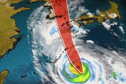 Haishen, desè tifó de la temporada en el Pacífic i catalogat com «molt fort» per l'Agència meteorològica del Japó (JMA)